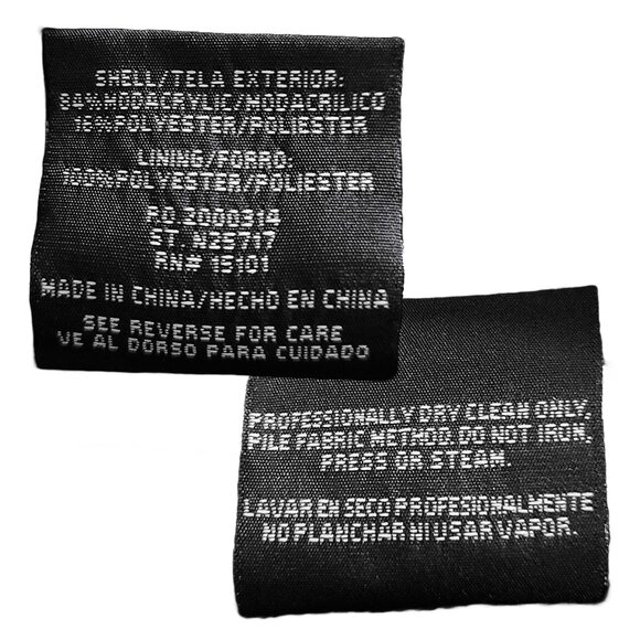 ALPINE STUDIO ~ Black Faux Mink Coat with Hood ~ XL ~ 38” L - Picture 14 of 16